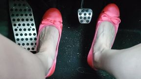 Coral Satin Flats On Pedals (mkv)