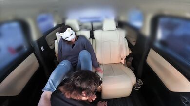 My cheating wife takes my cumshot then begs for a creampie in the car