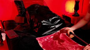 streaching my sissy ass to be ready for real cocks