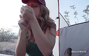 Who is she?! risky public sex pov - molly pills - beautiful natural blonde girl rides cock with