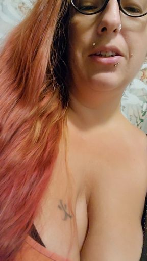 Beta bitch likes to goon over milky tits