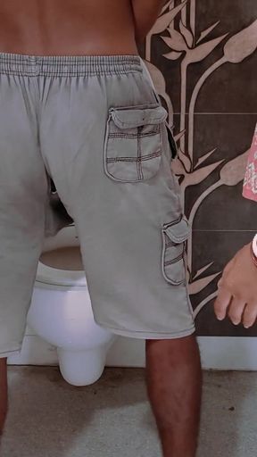 Caught my hot wife masterbating at bathroom and fucked hard to multiple orgasm and squirting.   Clip 1