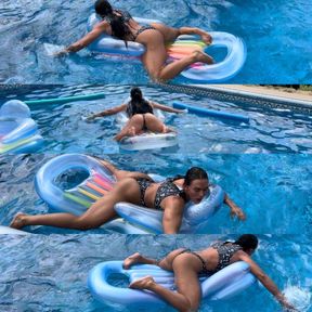 Straddling The Inflatable Raft Challenge