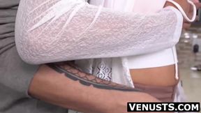 Venus Lux's blowjob delight as a beautiful Asian tgirl