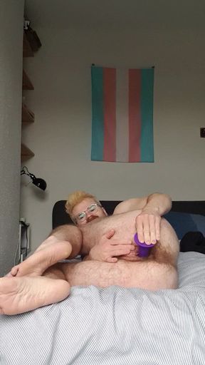 Playing with my dildo in my pussy