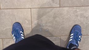 My Mate Watched My Jerk off and Cum in a Busy Supermarket