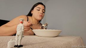 VORE - GIANTESS - FARTS - Humiliation of my little slave