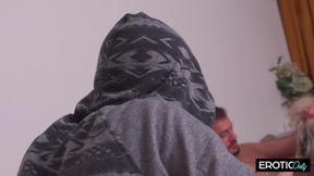 Stepmother Has Intercourse with Her Stepson's Friends While He Watches