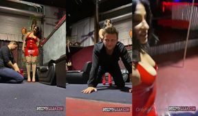 Latina Brunette Delilah gets her big ass bound and dominated in 2K