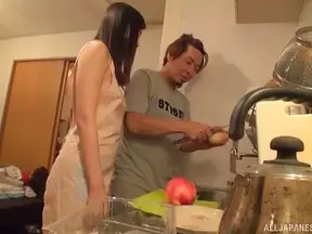 Passionate Housewife Gets Fucked Hard In The Kitchen By Stranger