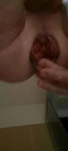 Anal Play with a Bottle