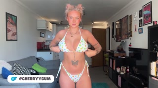 British NUDE Bikini Try On Haul with MASSIVE TITS