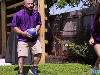 It’s the weekend of the large game, and Sergeant Miles is looking to kick back and see each second of it. But Freya has other plans and twats the remote to get Miles's attention.