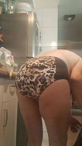 Dirty panties, wet with excitement, records herself for lover