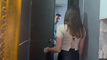 Hot Latina Fucks White Pizza Delivery Guy