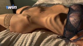 Melissa Burn flexes her 6-pack in taut high heels and showcases her moist beaver in sensational HD Point of view porn!