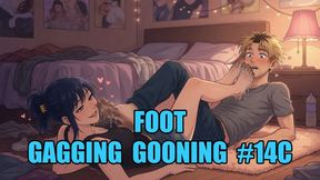 Foot Gagging Gooning #14C: Smothering Toe Invasion (Animated, Music)
