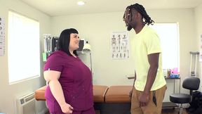 a massive black cock for horny fat nurse alexxxis allure jm1258