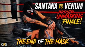 SANTANA vs VENUM: Masked Lucha Libre Wrestling, Bodyscissors & Dramatic Unmasking!