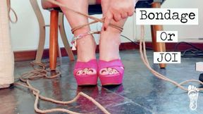 Juliette_RJ High Mules JOI with some ankle bondage - JOI - SOLO FEMALE - BONDAGE - BBW FEET - FOOT FETISH - CUM COUNTDOWN - BRAZILIAN QUEEN - FEET JOI - MASTURBATION - ORGASM - HIGH HEELS - TOE RINGS - DANGLING