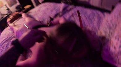 StepSon ties me down and machine fucks his willing Whore
