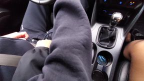 Stepmom alone in the car with her stepson seduces him on the way to work