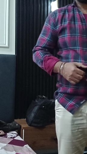 Mature Indian Daddy Jerking off Alone in His Room 4K Video