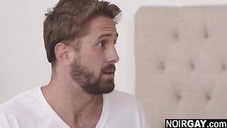 Ebony gay orders a deep tissue massage - interracial gay sex