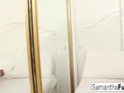 Samantha Saint foot and stocking fetish