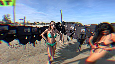 Suruba radical! Casal Mattos e Priscila Belini foderam com salva-vidas depois do banana boat