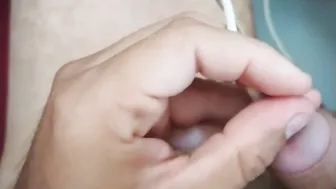 Solo twink uses electric pump to enlarge his hard cock