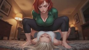 Stomach Sitting Stories #7B: Copper Bob Dominance Session (Animated)