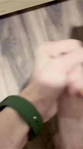 18yo Twink's Hairy Cock Pumps Thick Cum - Legs Spread Wide! Full Video!