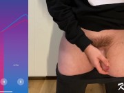 Hands free remote anal vibrator prostate orgasm cumshot