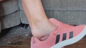 Watch my shoe play with adidas campus