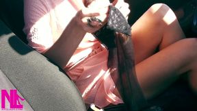 Changing Torn Pantyhose for Black Stockings