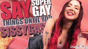 Say Super-Gay Things Until You Sissygasm (4KUHD MP4)