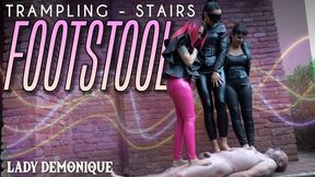 LADY DEMONIQUE - HUMAN TRAMPLING STAIRS