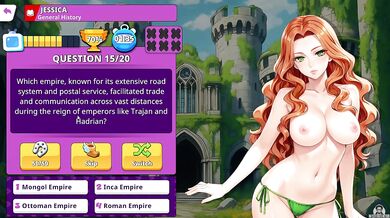 A Sexy Quiz Show Brunette MILF Roleplay Busty Teen Gameplay