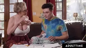 Horny stud can't resist the temptation of his stepmommy Dee Williams's