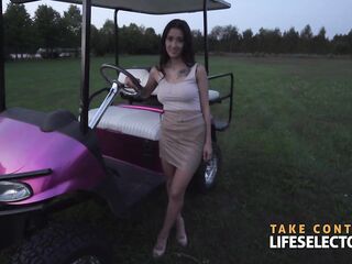 Scorching sexy darce lee drilled on a golf course