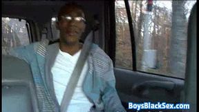 Muscular Blacg Gay Dude Fuck White Twink With His BBC 24