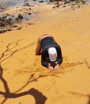 Ladysilva Showing off Her Hot Ass in Panties on the Beach