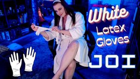 White Latex Gloves JOI - WMV