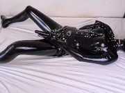 Hermetic Desire... Panting Slave in Rubber Suit