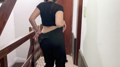 Sensual striptease of a hot latina milf with natural tits