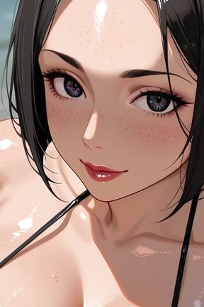 Beach Brunette Dark Nipple Ai Porn