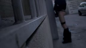 amateur mates pissing in the street and then quick blowjob