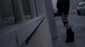 amateur boys pissing in the street, one tries a quick blowjob