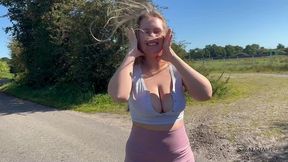 stuck in the car window - and you take your chance..